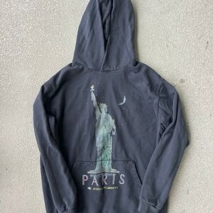 Black Paris Statue of Liberty Hoodie